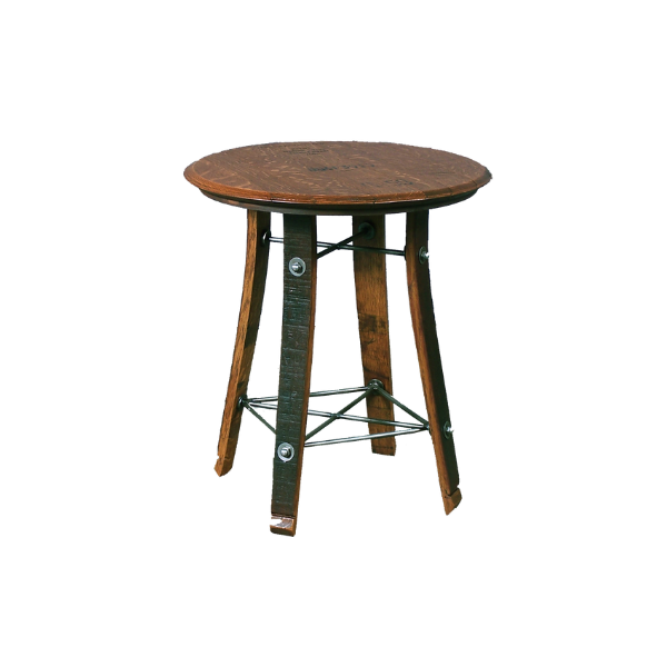 158 - 24" Barrel Top Side Table