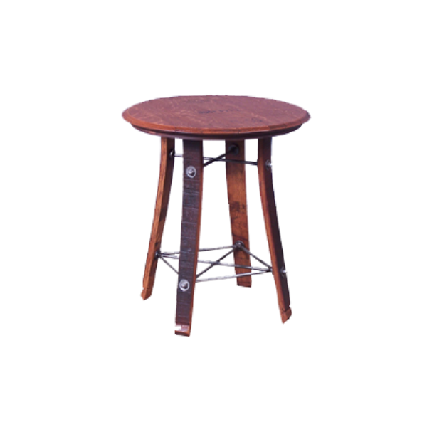 158 - 24" Barrel Top Side Table