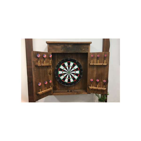 771P - Personalized Mission Dartboard Cabinet