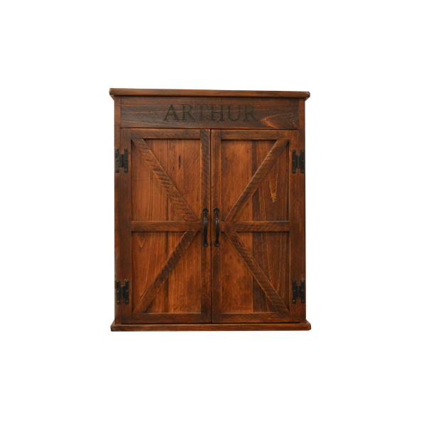 771P - Personalized Mission Dartboard Cabinet