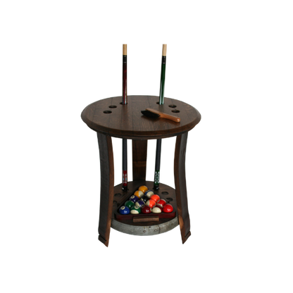 605 - Barrel Head Pool Cue Rack