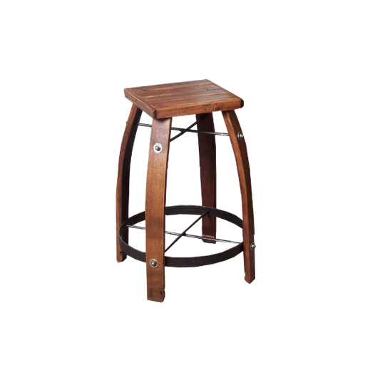 818 Stave Stool with Wood Top