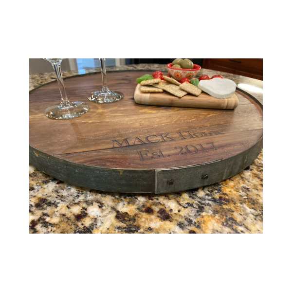 180P - Personalized Raised Ring Lazy Susan