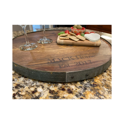 180P - Personalized Raised Ring Lazy Susan