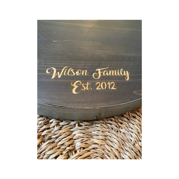 180P - Personalized Raised Ring Lazy Susan